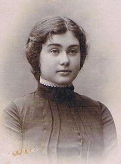 Black and white portrait of Anna Margolin