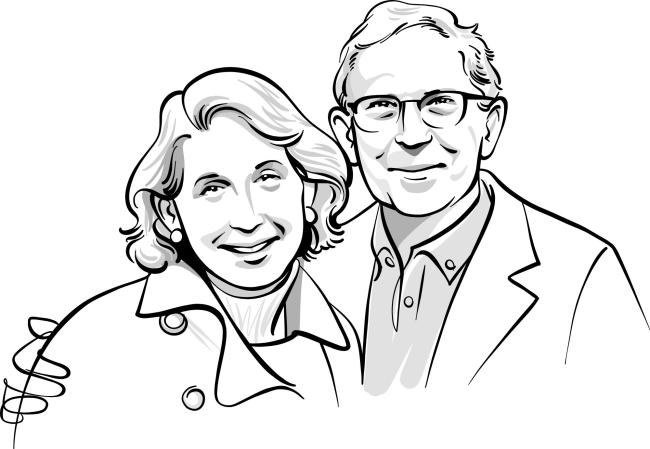 illustration of Eugene and Enid Mark
