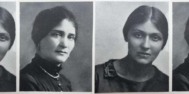 Bertha Kling and Kadya Molodowsky, black and white photographs
