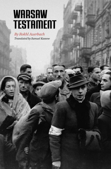 Cover of book, black and white image of crowd in street. 