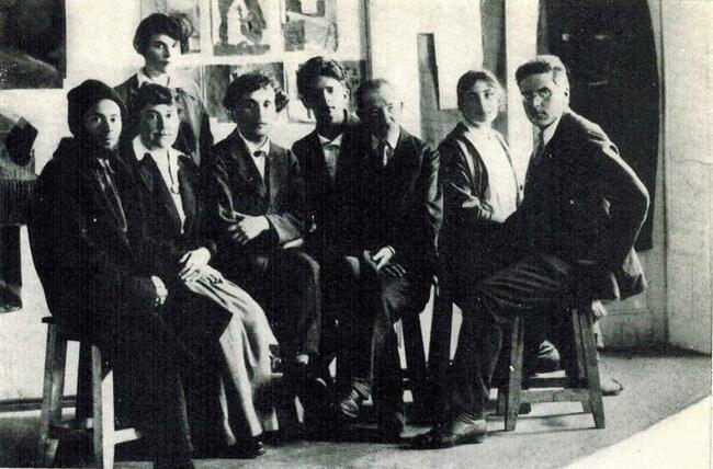 Professors at the People's Art School in Vitebsk, July 26, 1919.jpg