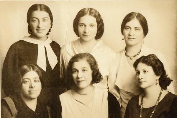Yiddish women writers - New York, 1920s - Six poets - Dropkin,  Shumiatcher, Lee, Kling, Reisen, and Glazer.jpg