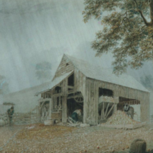 Rainstorm—Cider Mill at Redding, Connecticut, ca. 1840, George Harvey