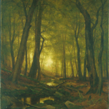 Evening in the Woods, 1876, Worthington Whittredge