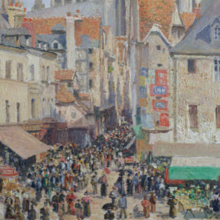 Rue de l'Épicerie, Rouen (Effect of Sunlight), 1898, Camille Pissarro
