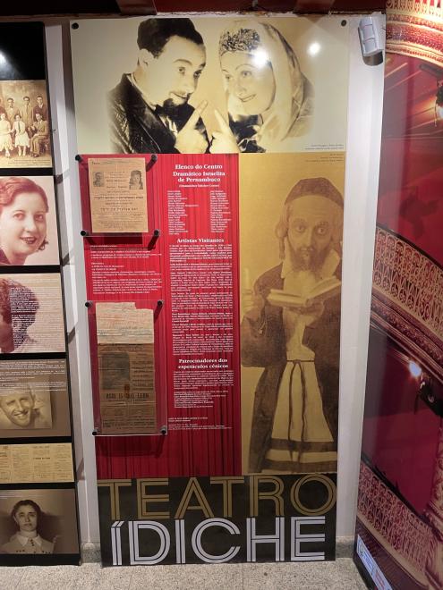 Exhibit about Yiddish theater in Recife, Brazil