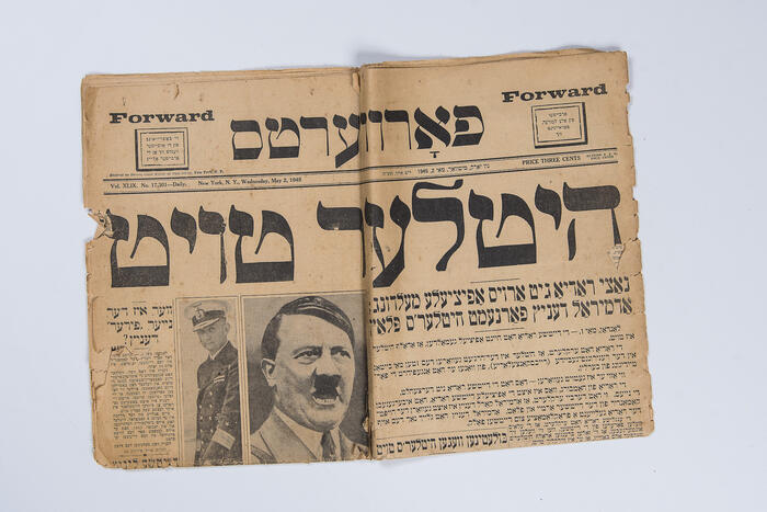 Hitler is Dead newspaper headline 