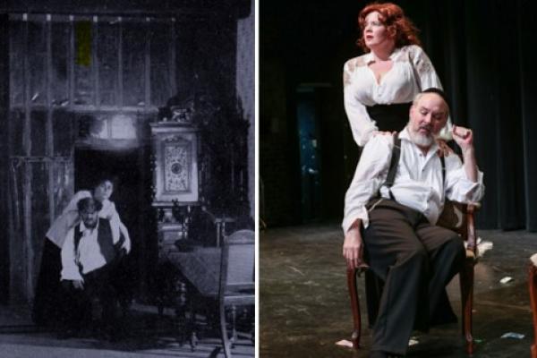 Two production shots of God of Vengeance from different productions. 