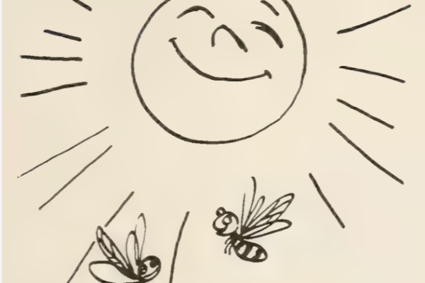 sun and bees