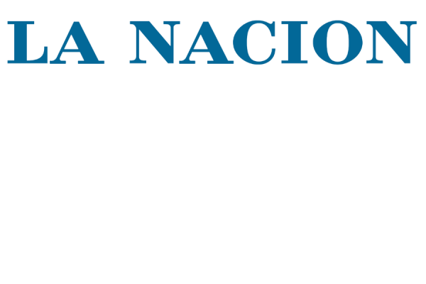 Blue text reads "La Nacion" against white background